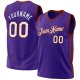 Custom Purple Red-Black Authentic Throwback Basketball Jersey