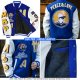 Custom Gold White Big Ben And Westminster Bridge London UK City Edition 3D Bomber Full-Snap Varsity Letterman Jacket