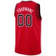 Custom Red Black-White Round Neck Rib-Knit Basketball Jersey