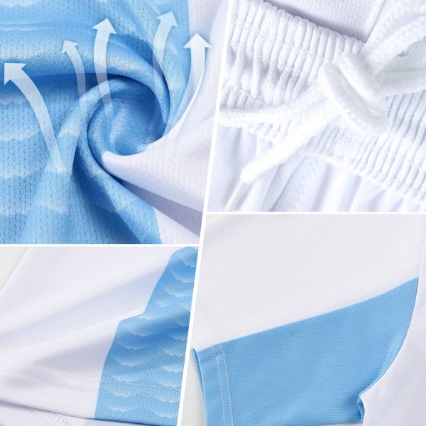 Custom Black Sky Blue Lightning Sublimation Soccer Uniform Jersey